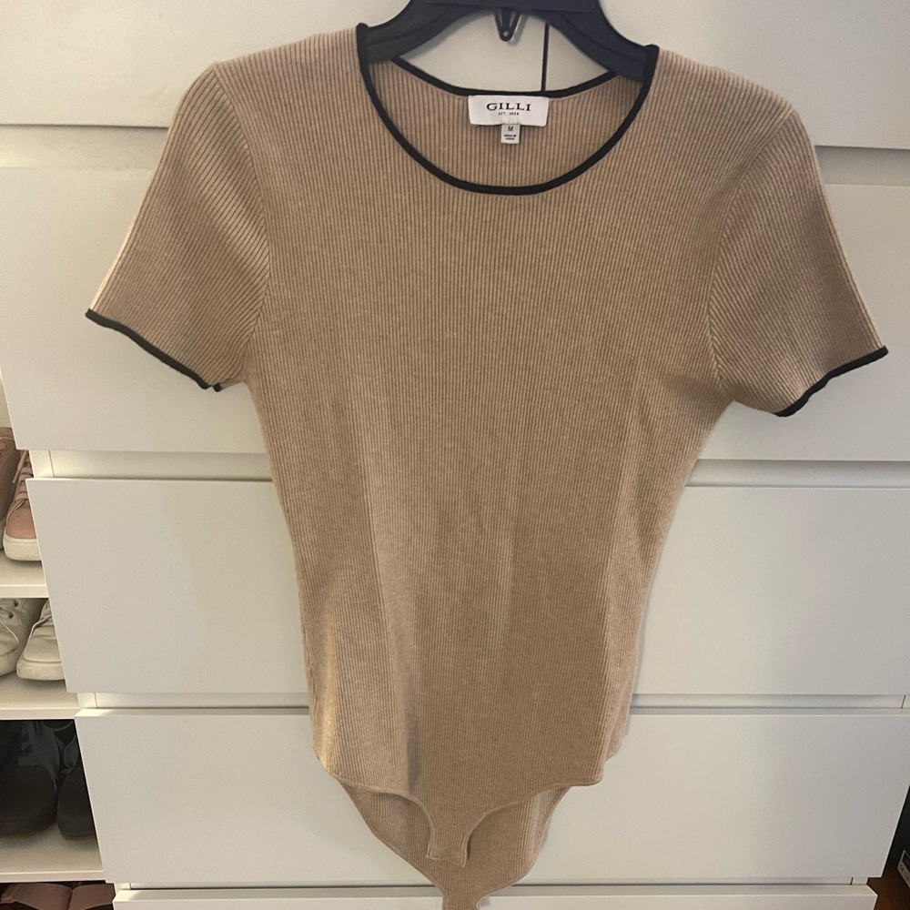 Gilli Elspeth Two Tone Knit Bodysuit